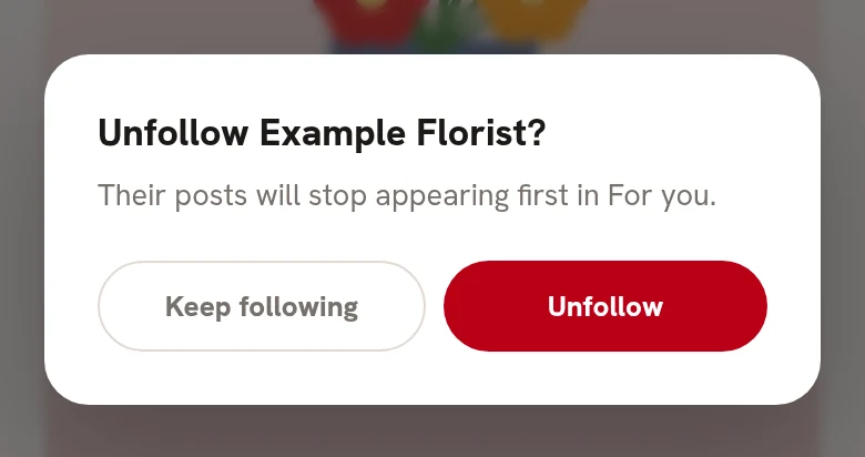 The Unfollow question