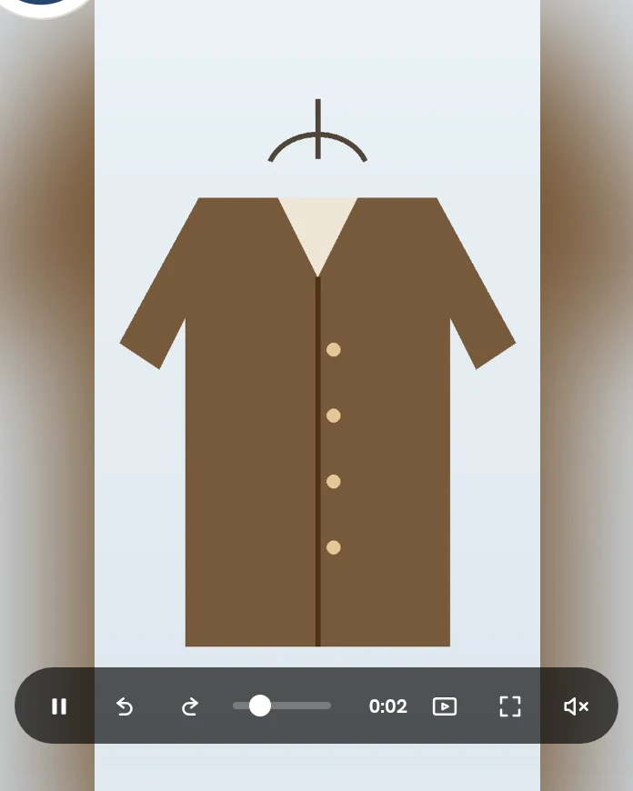 A video post with its controls
